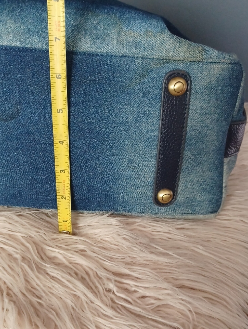 Y2K Denim Dragon Large Tote - Picture 11 of 16